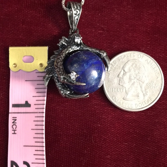 Lapis Lazuli Sphere in Dragons Claw - Picture 8 of 8